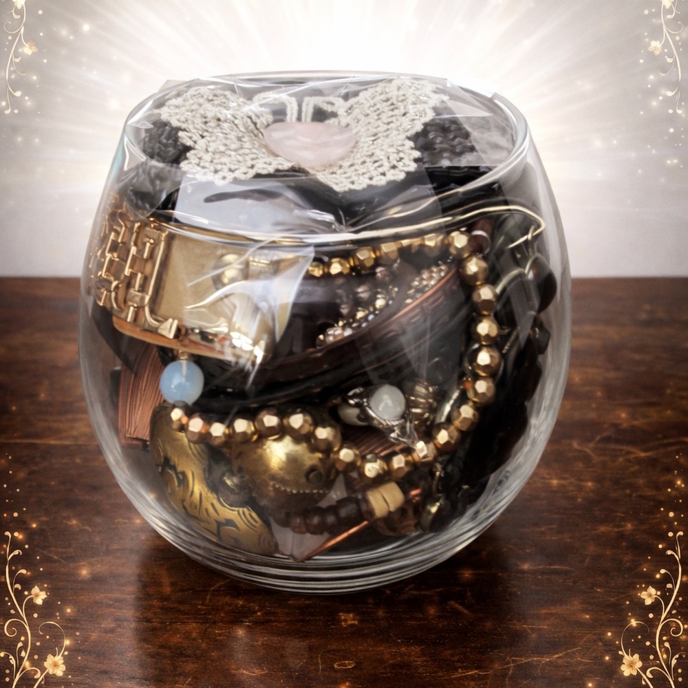 “Warm Earth-Tones” Mystery Jewelry Jar